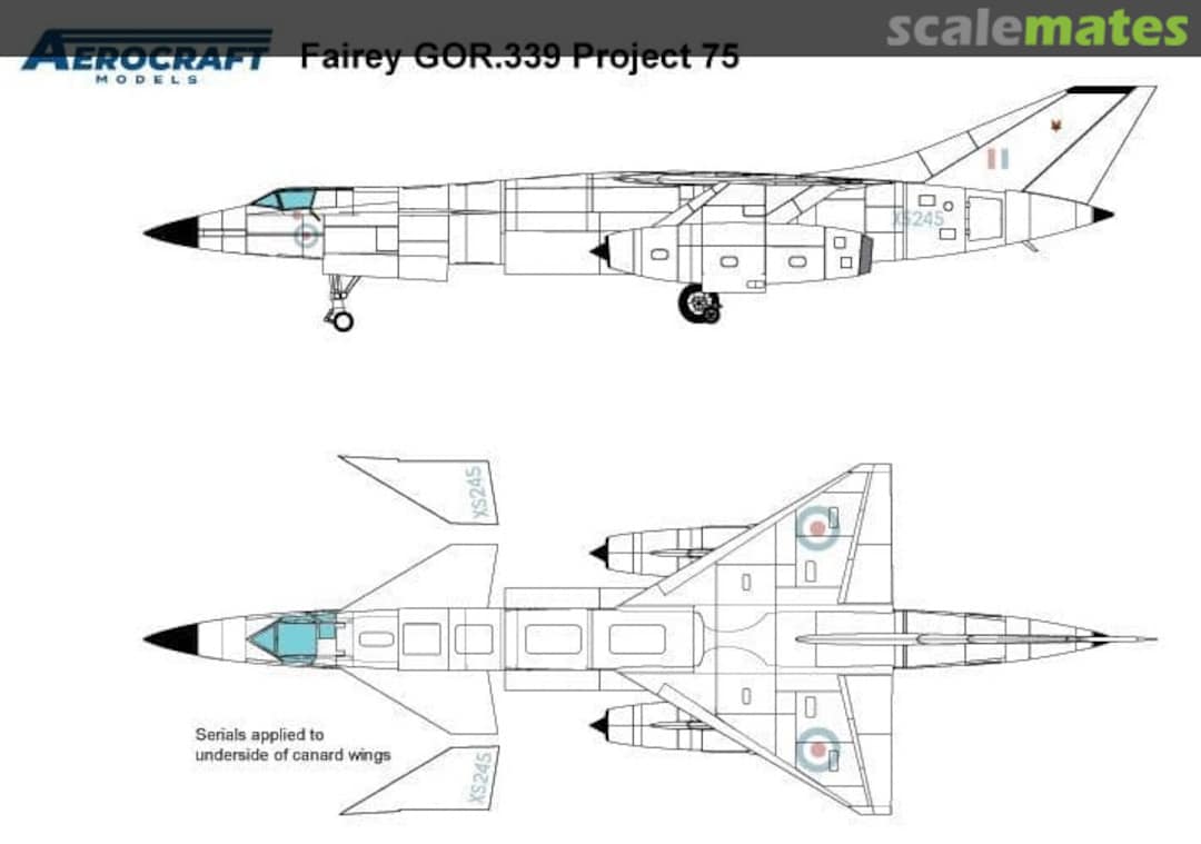 Boxart Fairey GOR.339 Project 75 ACMK14401 Aerocraft Models Boxart Fairey GOR.339 Project 75 ACMK14401 Aerocraft Models