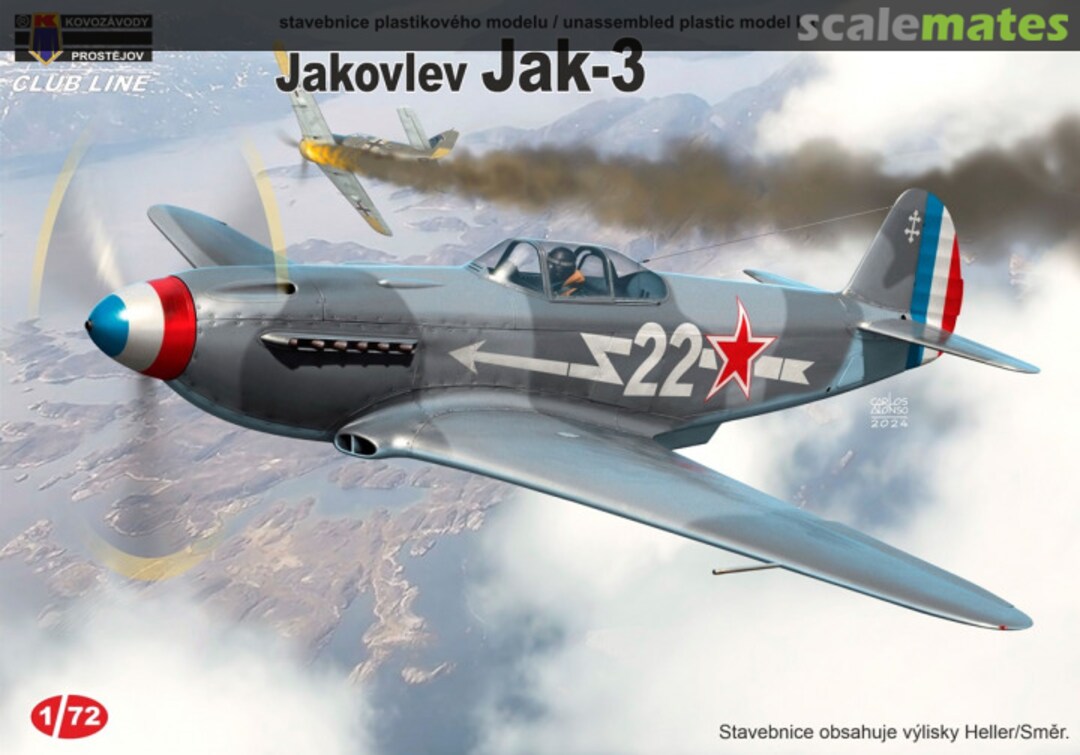 Boxart Jakovlev Jak-3 CLK0014 Kovozávody Prostějov