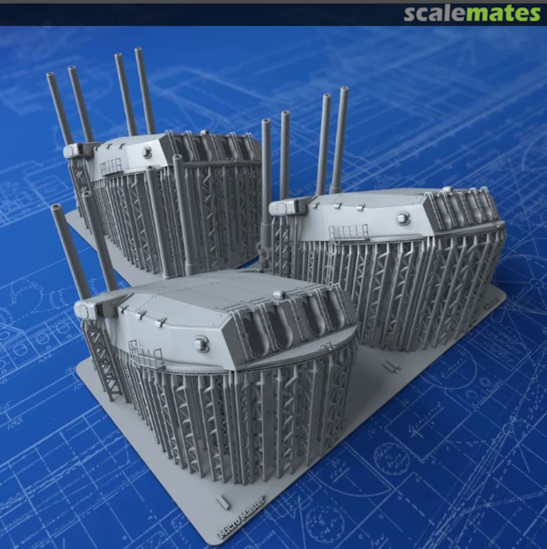 Boxart Quad 380mm/45 (14.96") Model 1935 MM0400P Micro Master Boxart Quad 380mm/45 (14.96") Model 1935 MM0400P Micro Master