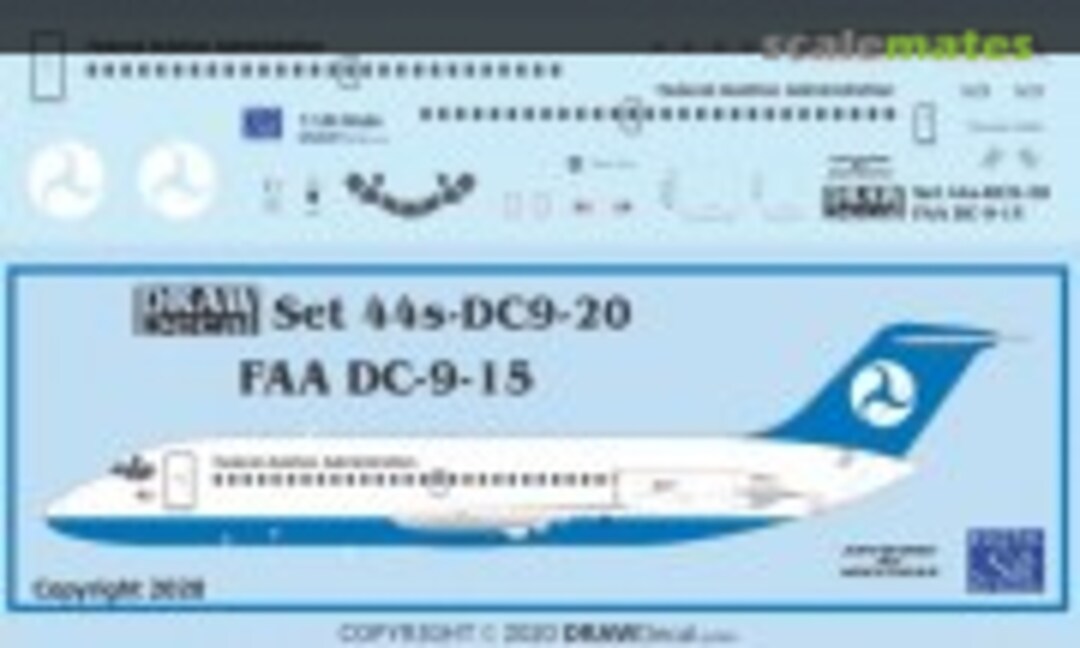 1:144 FAA DC-9-15 (Draw Decal 44-DC9-20) 44-DC9-20