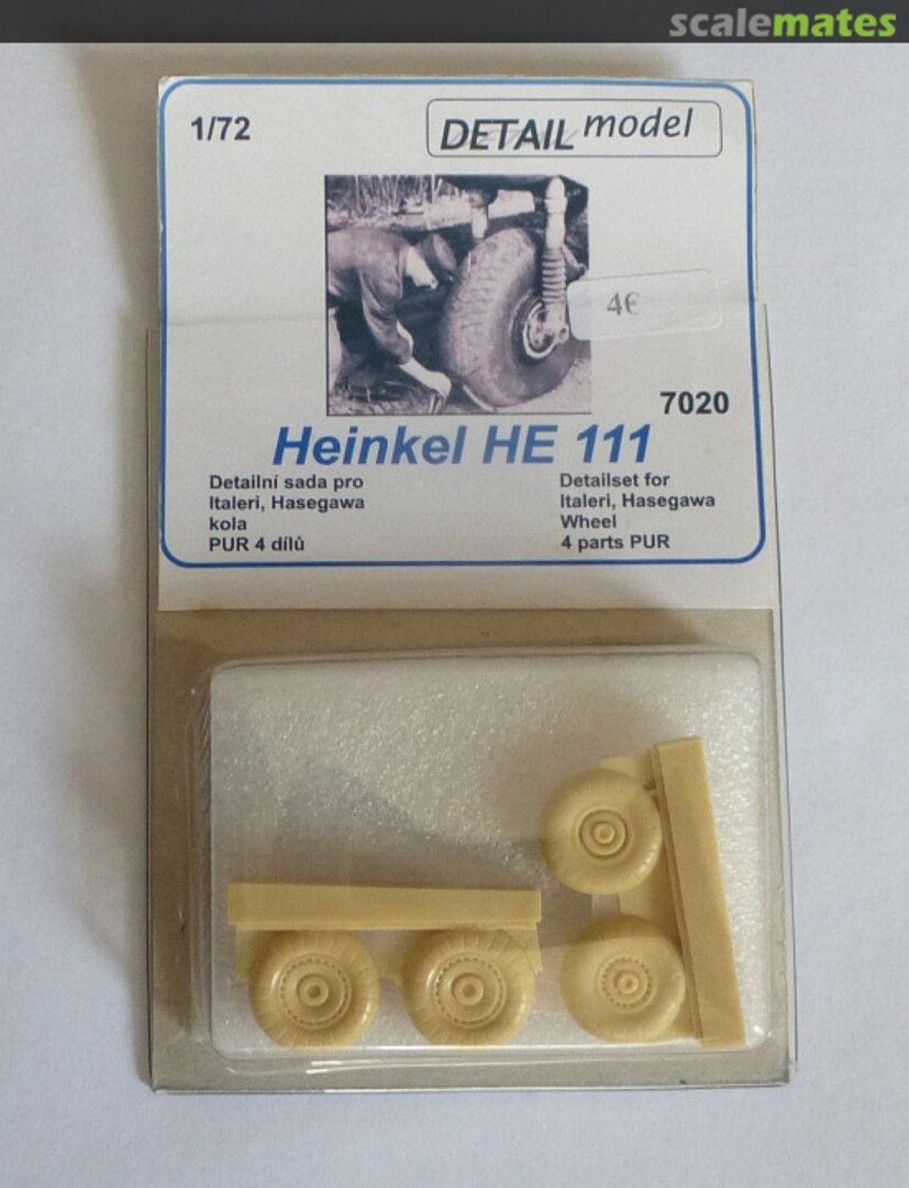 Boxart Heinkel He 111 Wheels 7020 DETAIL model