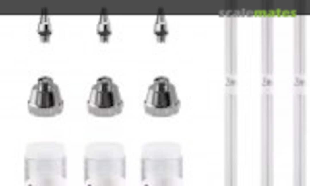 No Airbrush Needle Nozzle Cap Replacement Parts with Nozzle Wrench & Cleaning Brush (Sagud SD-364142-130-02-3) SD-364142-130-02-3