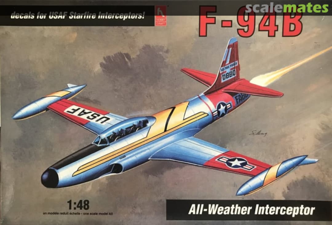 Boxart Lockheed F-94B Starfire HC1598 Hobbycraft Boxart Lockheed F-94B Starfire HC1598 Hobbycraft