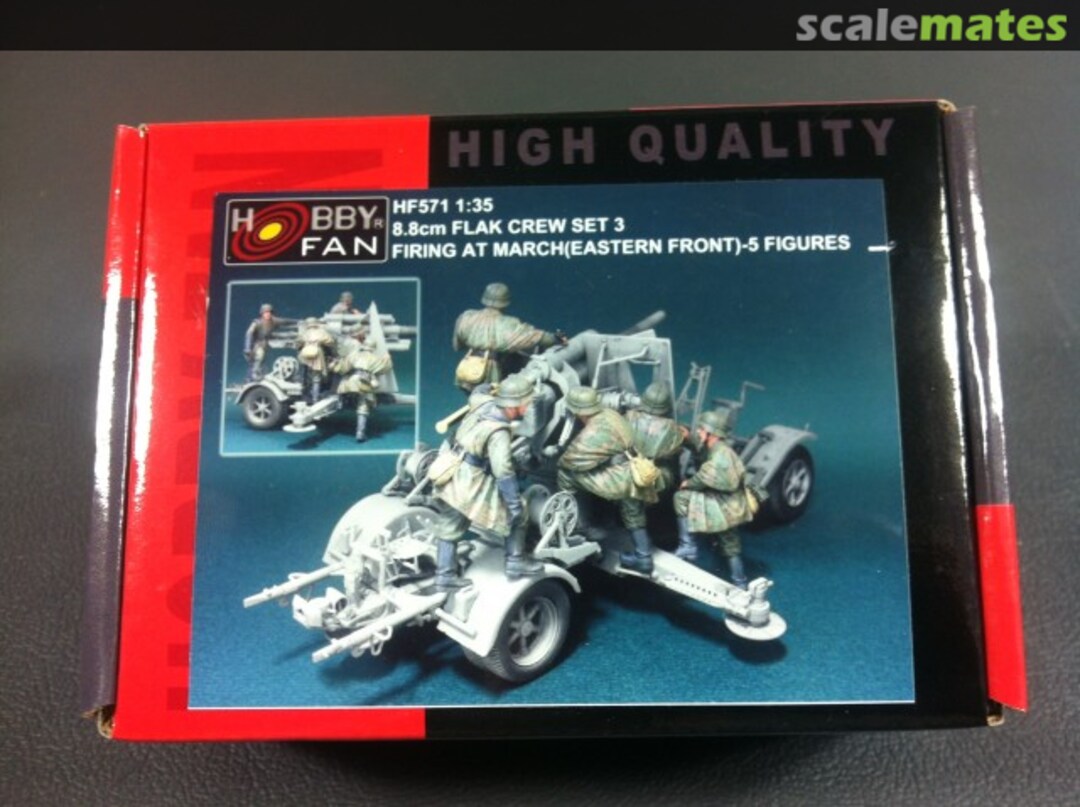 Boxart 8.8cm Flak Crew Set 3 HF571 Hobby Fan Boxart 8.8cm Flak Crew Set 3 HF571 Hobby Fan