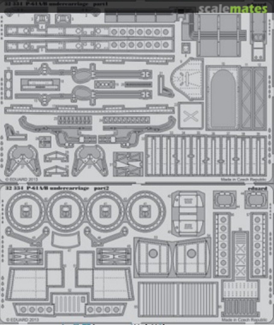 Boxart P-61A/B Black Widow - Undercarriage 32334 Eduard Boxart P-61A/B Black Widow - Undercarriage 32334 Eduard