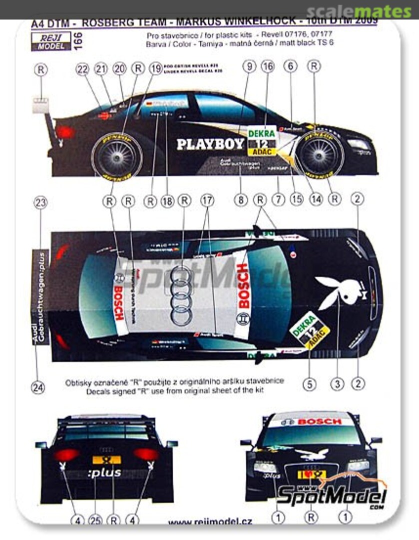 Boxart Audi A4 Rosberg Team 166 REJI Model Boxart Audi A4 Rosberg Team 166 REJI Model