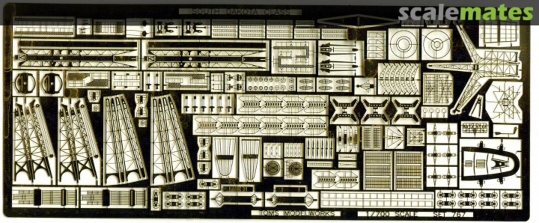 Boxart USS South Dakota Class Battleship Detail-up set (1 Photo-Etched sheet) 767 Tom's Modelworks Boxart USS South Dakota Class Battleship Detail-up set (1 Photo-Etched sheet) 767 Tom's Modelworks