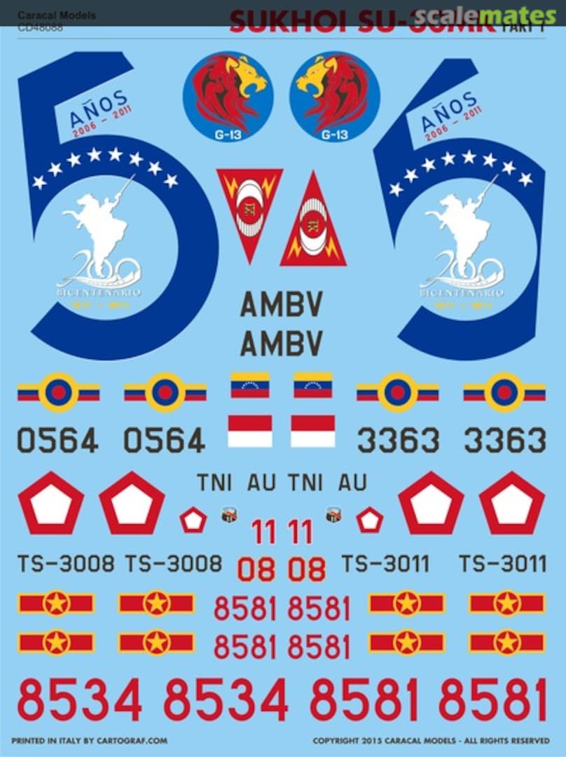 Contents Sukhoi Su-30MK/MKK CD48088 Caracal Models Contents Sukhoi Su-30MK/MKK CD48088 Caracal Models