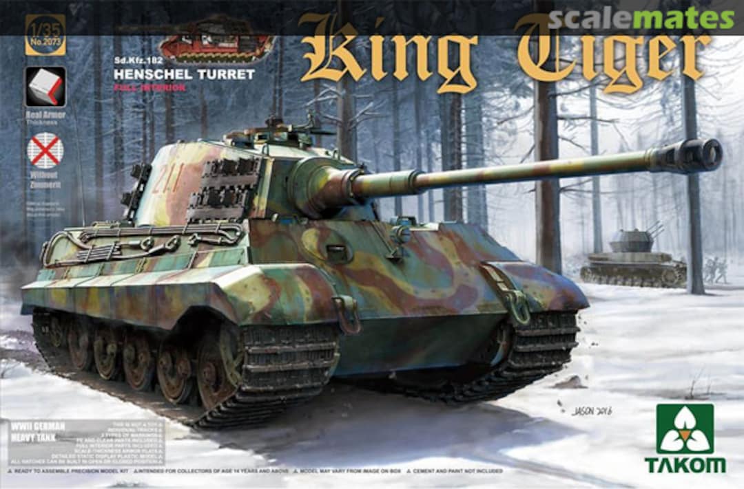 Boxart King Tiger 2073S Takom Boxart King Tiger 2073S Takom