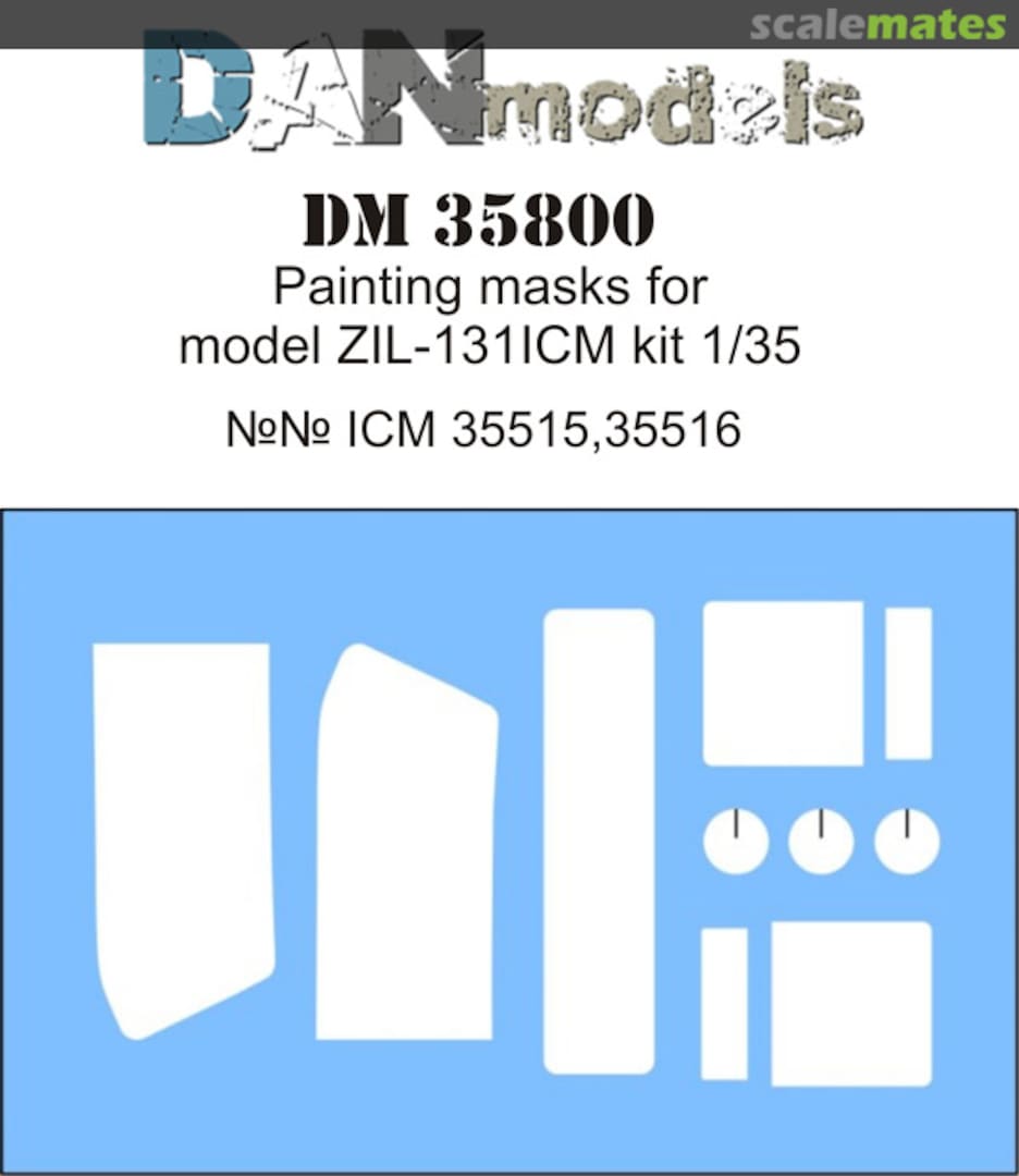 Boxart Painting masks for ZIL-131 (ICM 35515, 35516) DM35800 DANmodels