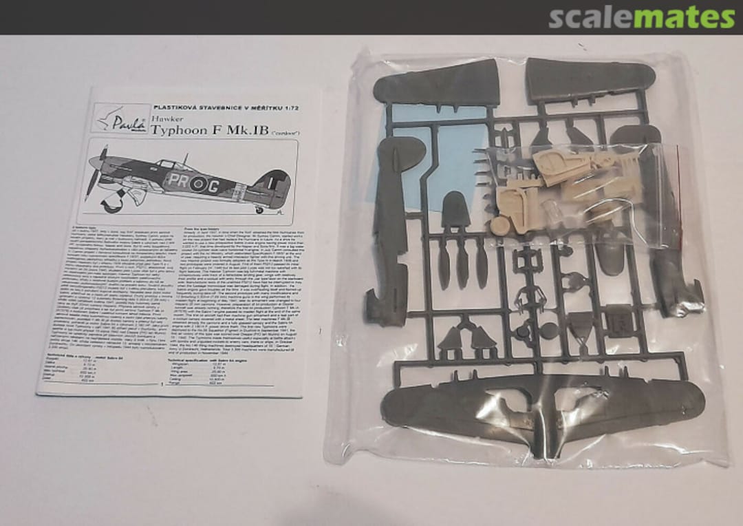Contents Hawker Typhoon Mk.IB 72044 Pavla Models Contents Hawker Typhoon Mk.IB 72044 Pavla Models