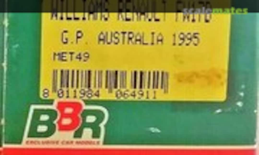 1:43 Williams-Renault FW17 "Rothmans" (BBR MET49) MET49