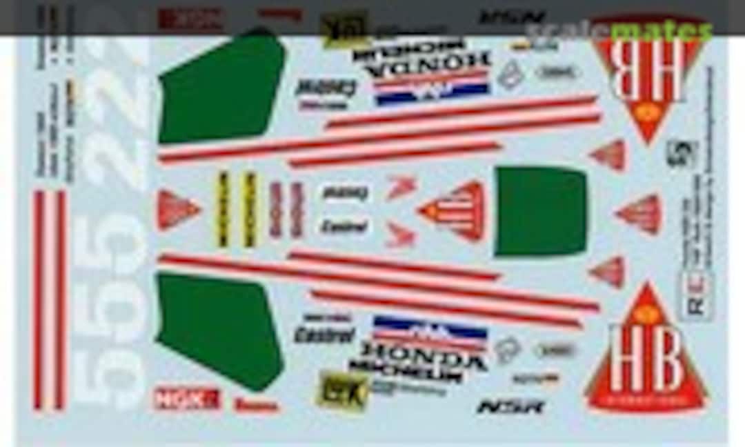 1:12 Honda NSR250 sponsored by HB International - Motorcycle World Championship 1989 and 1990 (Ragged Edge Designs 12006) 12006