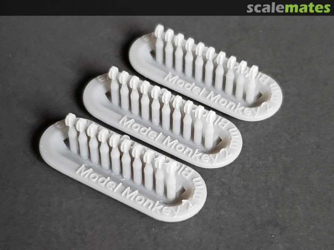 Boxart Blocks, 2 mm, Single Sheave Blocks 2mm single-30 Model Monkey