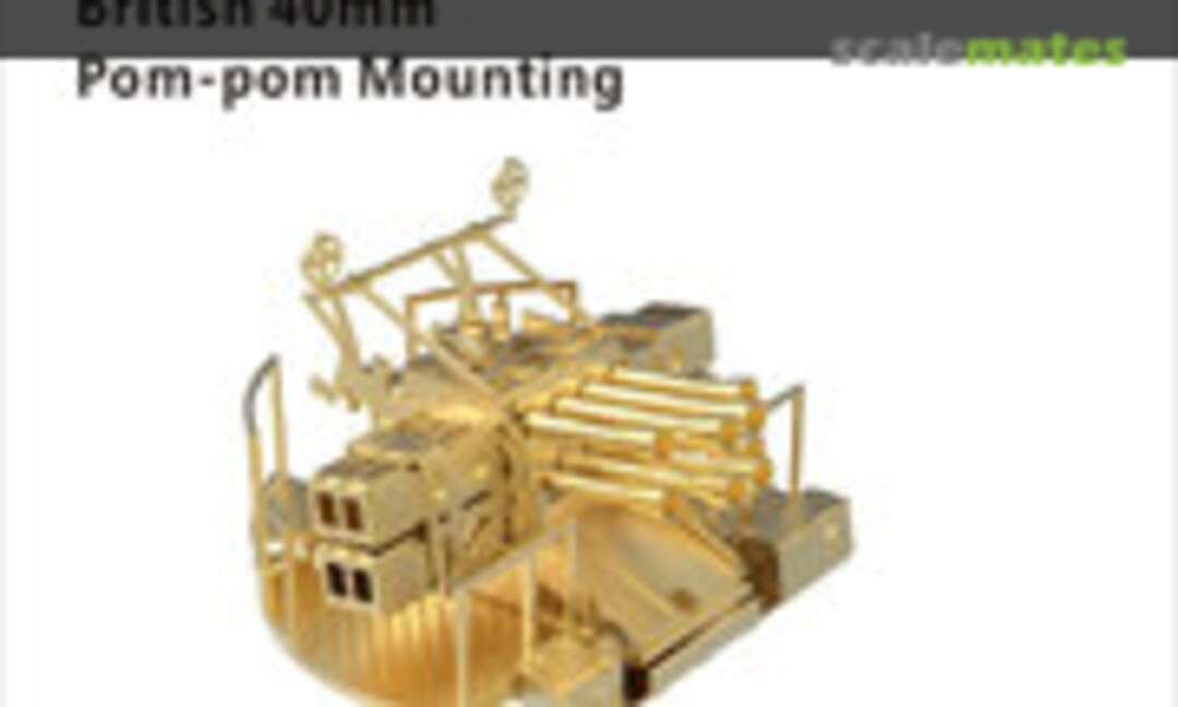 1:350 British 40mm Pom-pom Mounting (4) (Very Fire HMS01)