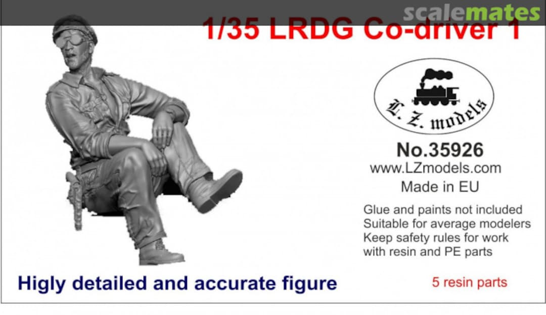 Boxart LRDG Co-driver 1 35926 L.Z. Models Boxart LRDG Co-driver 1 35926 L.Z. Models