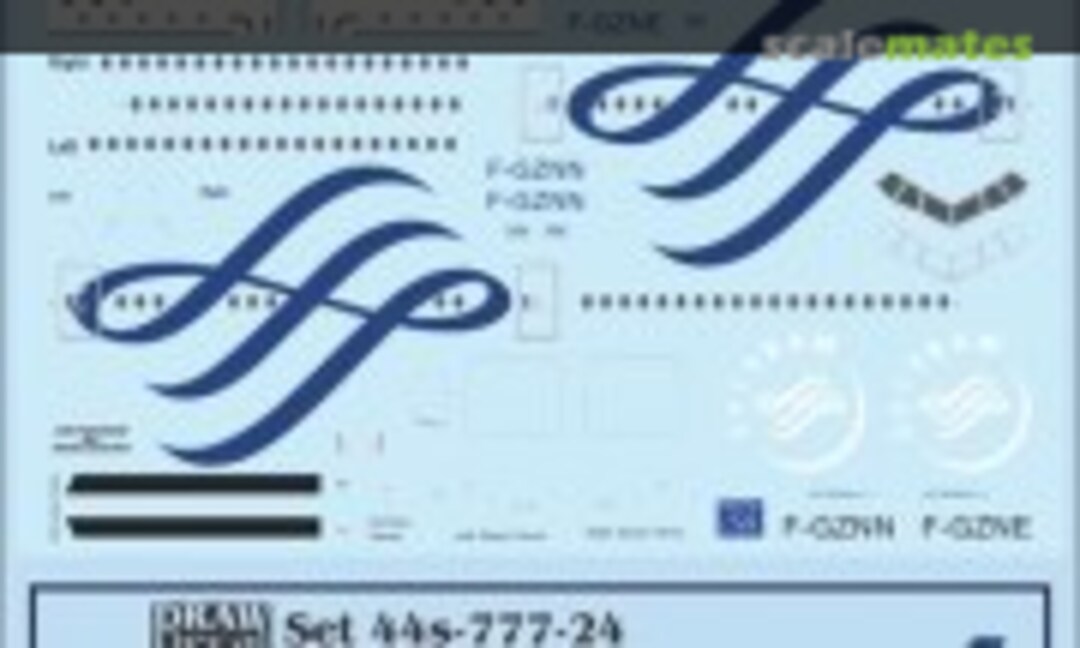 1:144 Air France Skyteam 777-300ERs (Draw Decal 44-777-24) 44-777-24