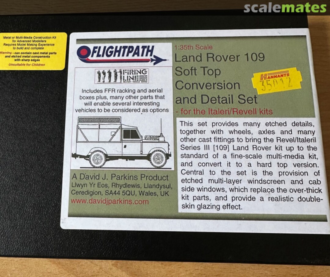 Boxart Land Rover 109 Soft Top Conversion and Detail Set Flightpath Boxart Land Rover 109 Soft Top Conversion and Detail Set Flightpath