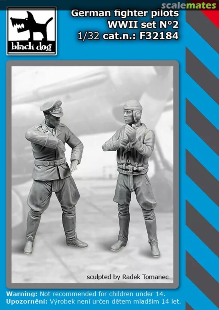 Boxart Fighter Pilots WW II Set No 2 F32184 Black Dog Boxart Fighter Pilots WW II Set No 2 F32184 Black Dog