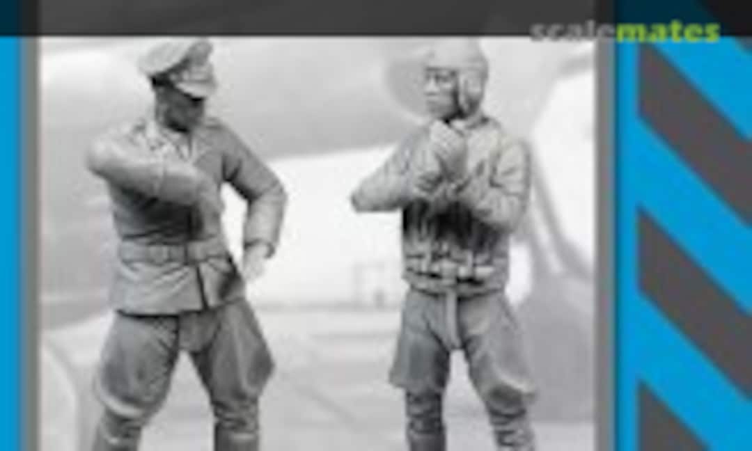 1:32 Fighter Pilots WW II Set No 2 (Black Dog F32184) F32184