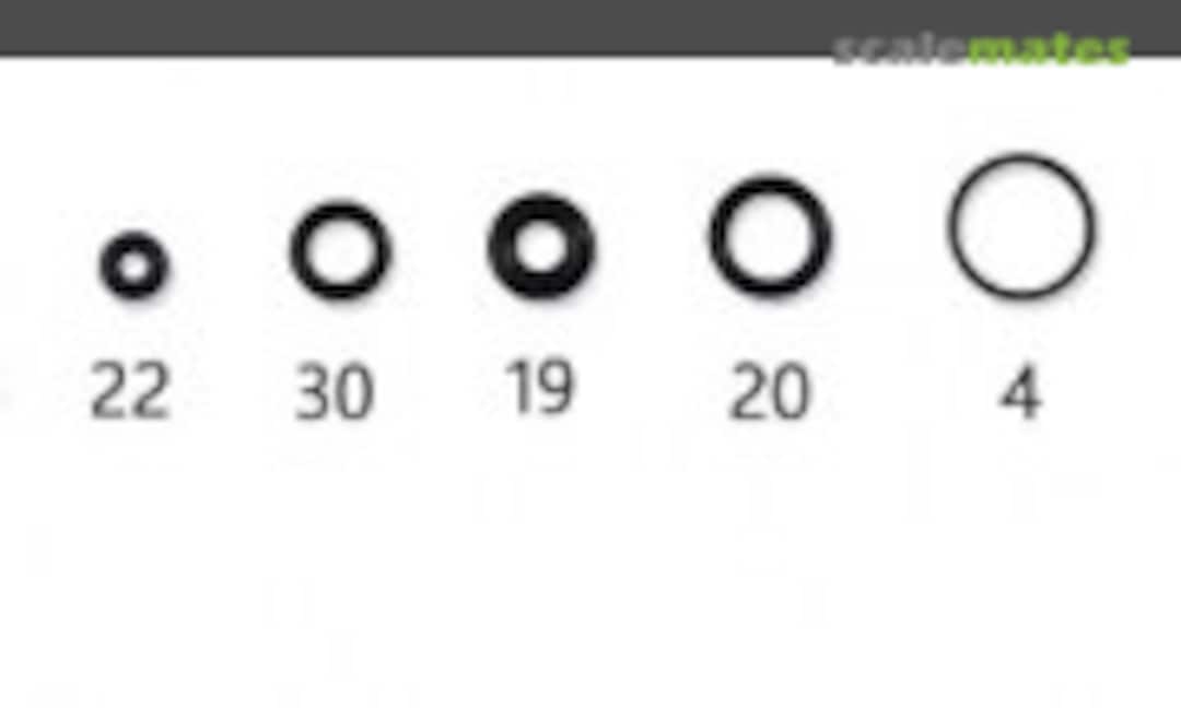 No Seal O-Rings 5Pcs/Set Airbrush Accessories (Sagud SD-130-19) SD-130-19