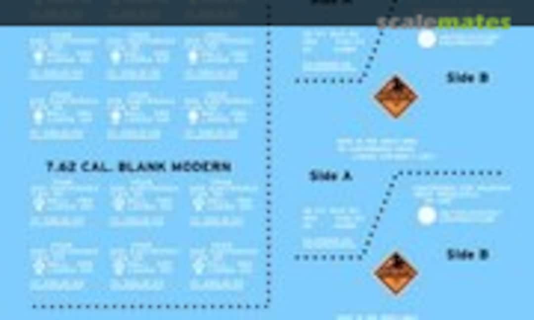 1:35 Assorted modern ammo box stencils (Archer AR35306) AR35306