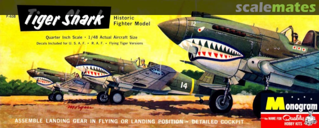 Boxart P-40B Tiger Shark PA96 Monogram Boxart P-40B Tiger Shark PA96 Monogram