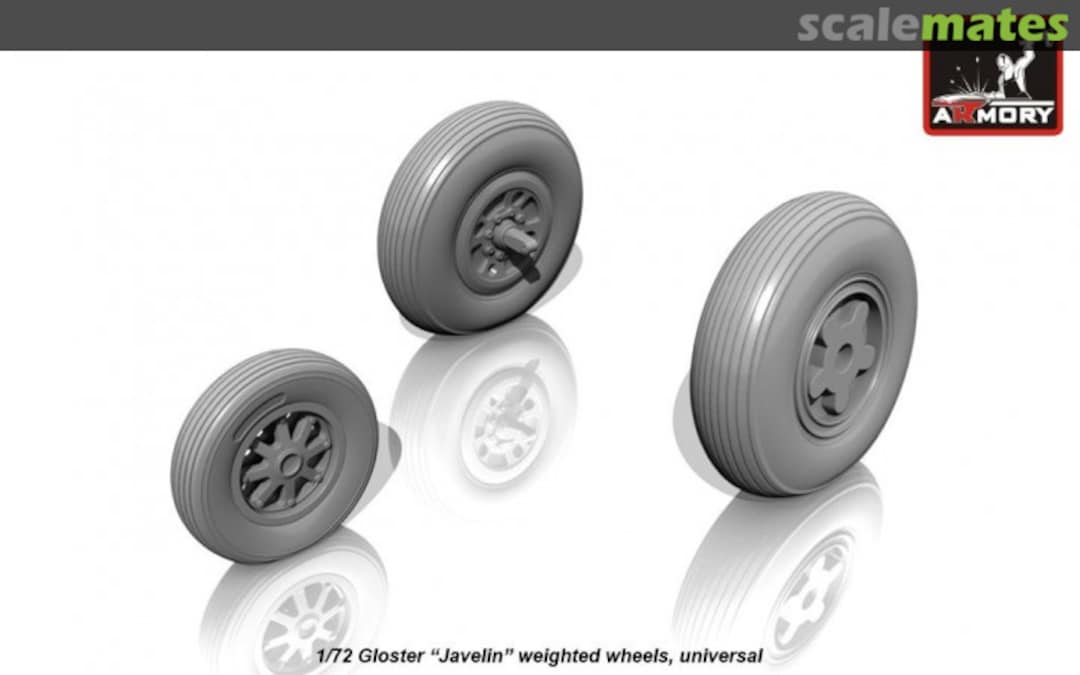 Boxart Gloster "Javelin" weighted wheels AW72407 Armory Boxart Gloster "Javelin" weighted wheels AW72407 Armory