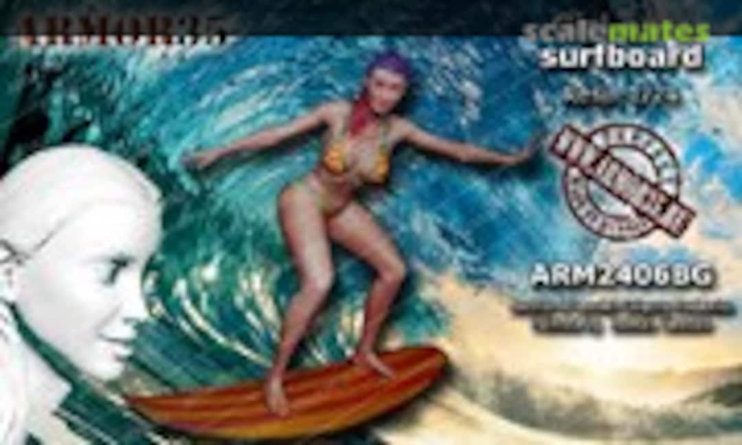 1:24 Girl on a Surfboard (Armor35 ARM2406BG) ARM2406BG