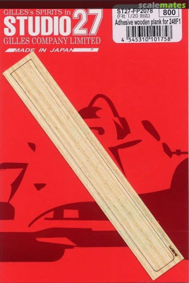 Boxart Adhesive wooden plank for 248 F1 ST27-FP2078 Studio27