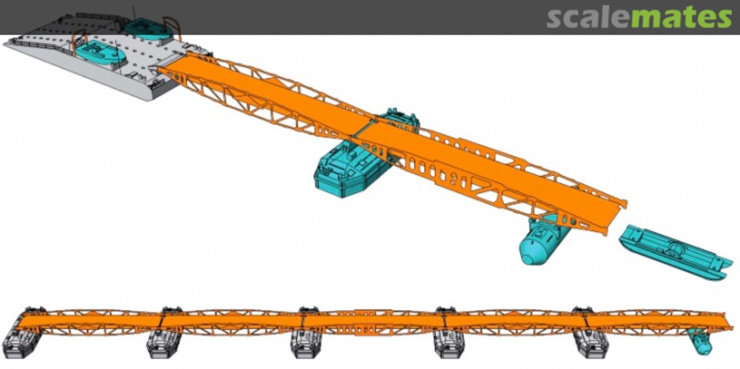 Boxart Mulberry Harbour shore ramp and floating causeways MB70005 L'Arsenal Boxart Mulberry Harbour shore ramp and floating causeways MB70005 L'Arsenal