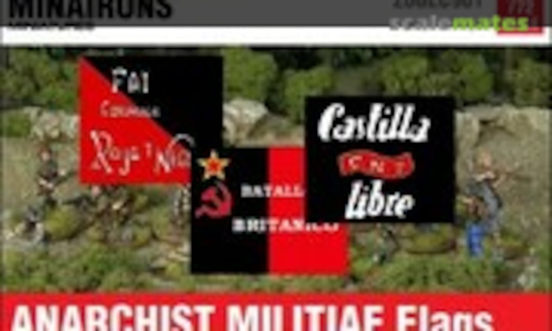 1:72 Anarchist flags (Minairons Miniatures 20GEC901) 20GEC901