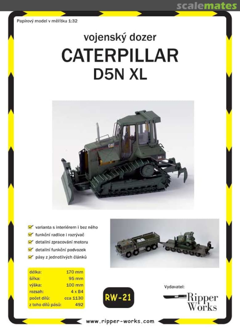 Boxart Caterpillar D5N XL (army version) RW-21 RipperWorks Boxart Caterpillar D5N XL (army version) RW-21 RipperWorks