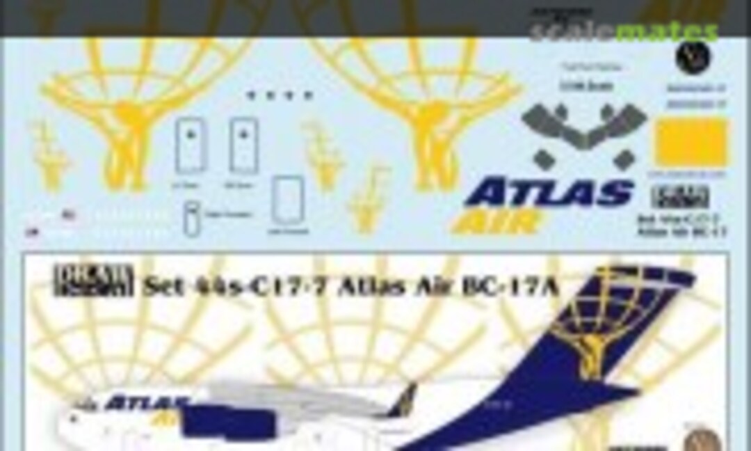 1:144 Atlas Air BC-17A (Draw Decal 44-C17-7) 44-C17-7