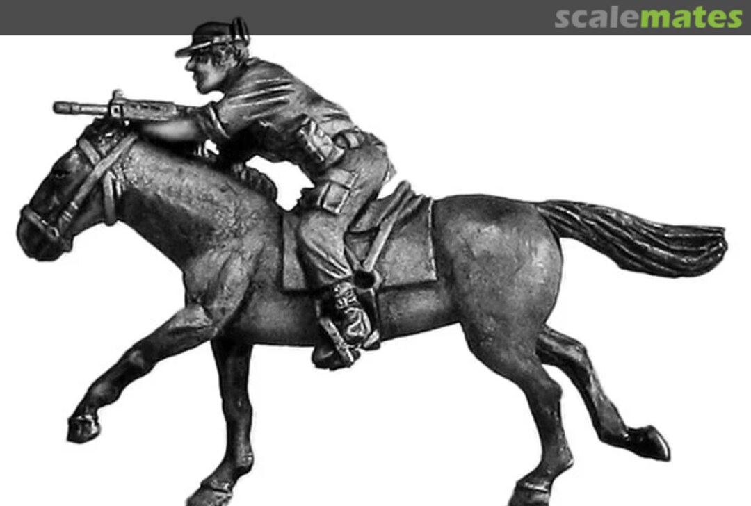 Boxart 1970s Rhodesian Greys Scout galloping firing FN  Eureka Miniatures 