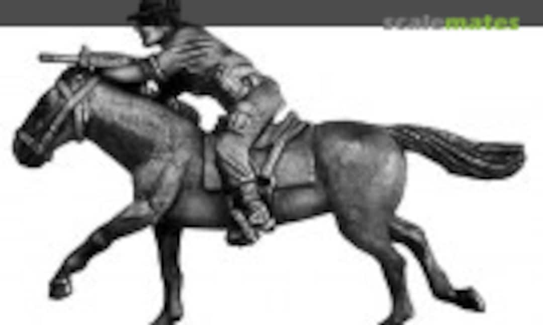 28mm 1970s Rhodesian Greys Scout galloping firing FN (Eureka Miniatures )