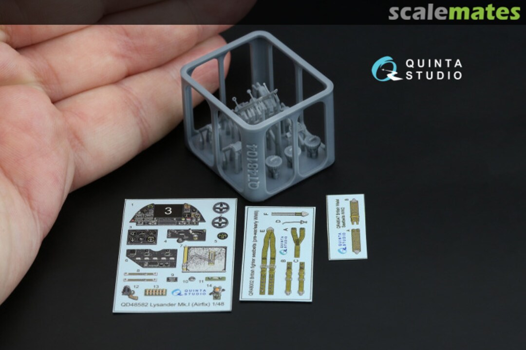 Contents Westland Lysander Mk.I interior 3D decals (with 3D-printed resin parts) QD+48582 Quinta Studio Contents Westland Lysander Mk.I interior 3D decals (with 3D-printed resin parts) QD+48582 Quinta Studio
