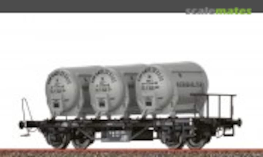 Behältertragwagen Lbs577 DB mit Ddikr621 (Brawa 50607)