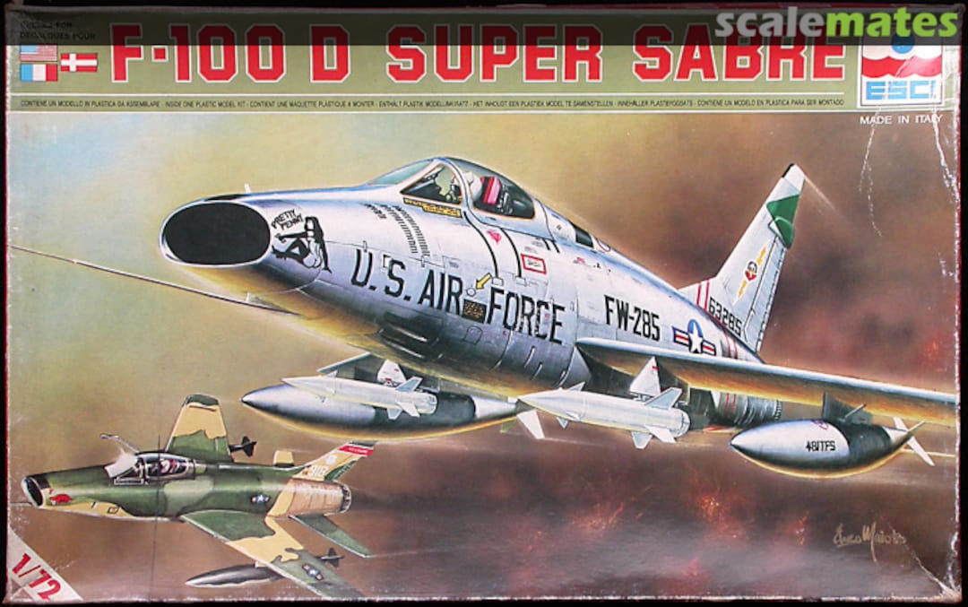 Boxart F-100D Super Sabre 9022 ESCI Boxart F-100D Super Sabre 9022 ESCI