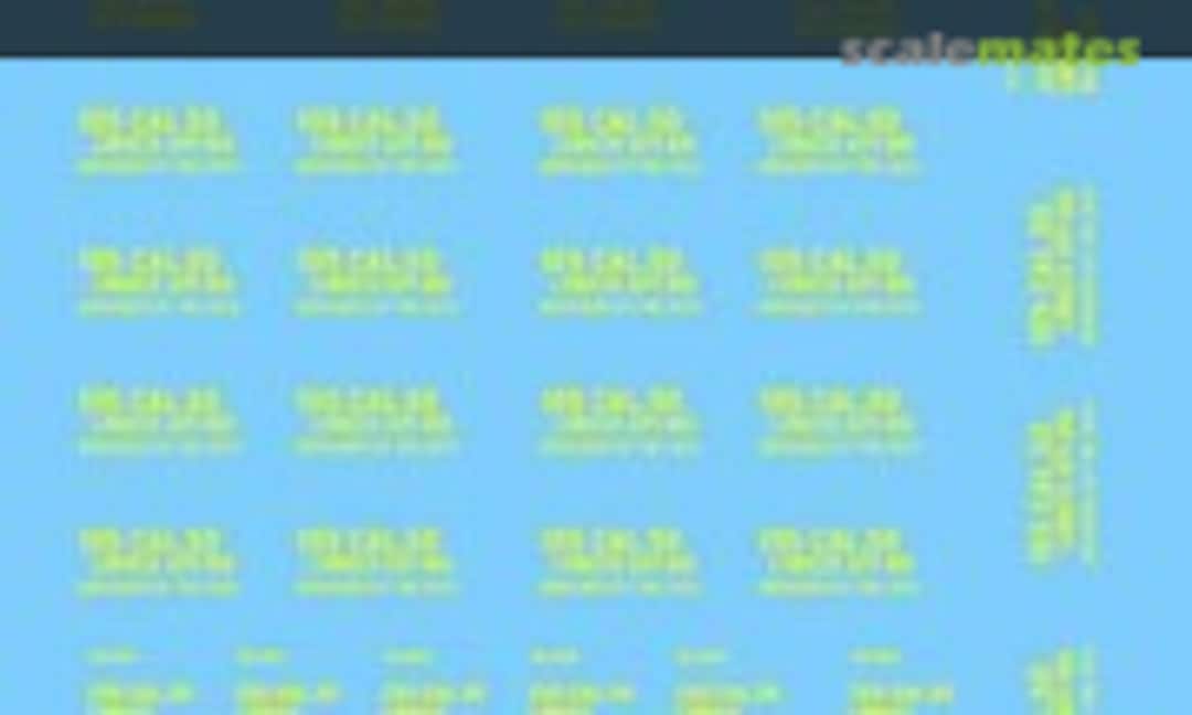 1:35 Assorted WWII ammo box stencils (Archer AR35307) AR35307