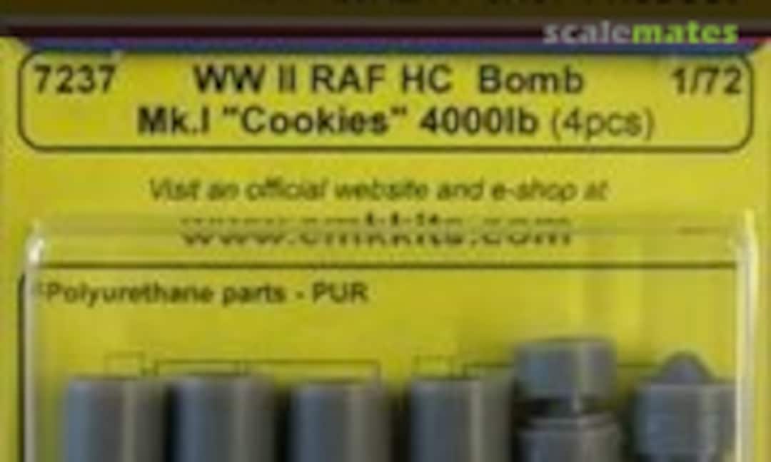 1:72 WW II RAF HC Bomb Mk.I Cookies 4000lb (CMK 7237) 7237