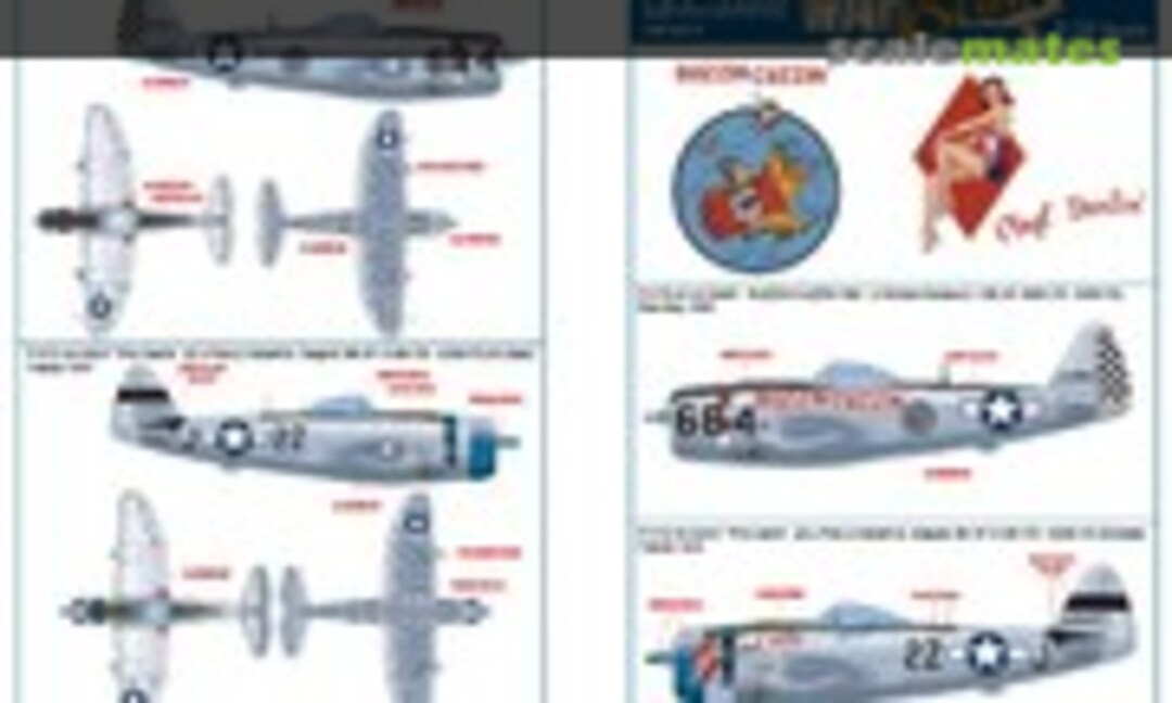 1:32 P-47D Thunderbolts (Kits-World KW132070) KW132070