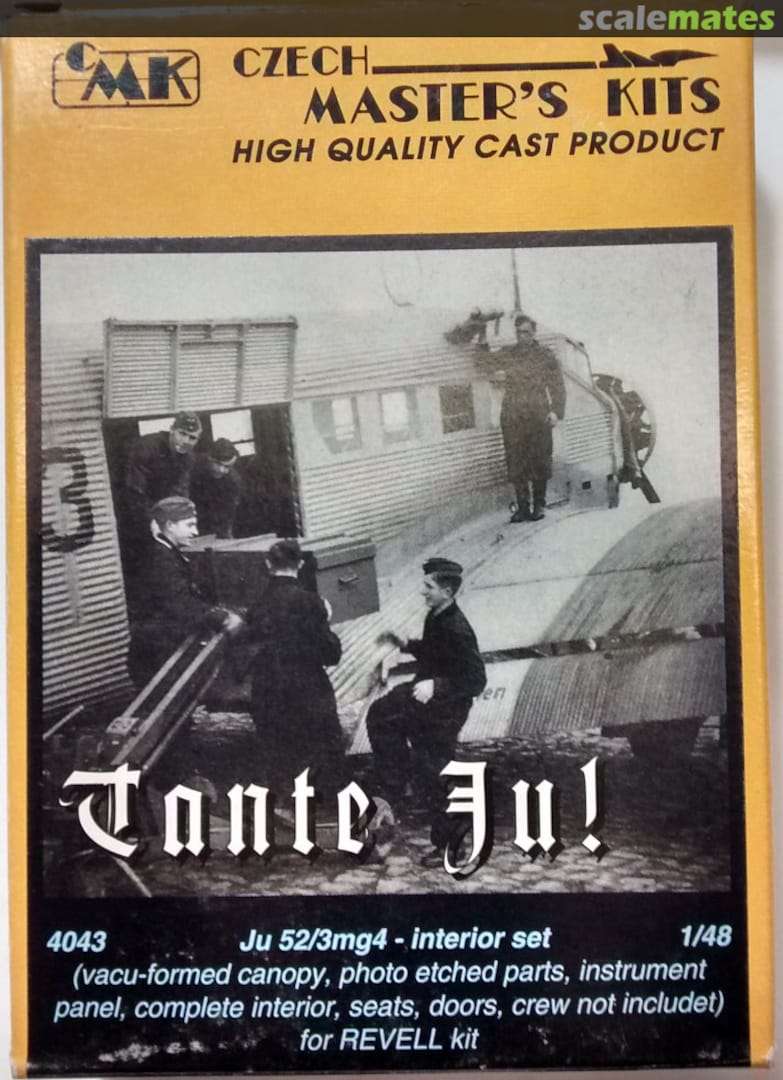 Boxart Ju 52/3mg4 - interior set 4043 CMK Boxart Ju 52/3mg4 - interior set 4043 CMK