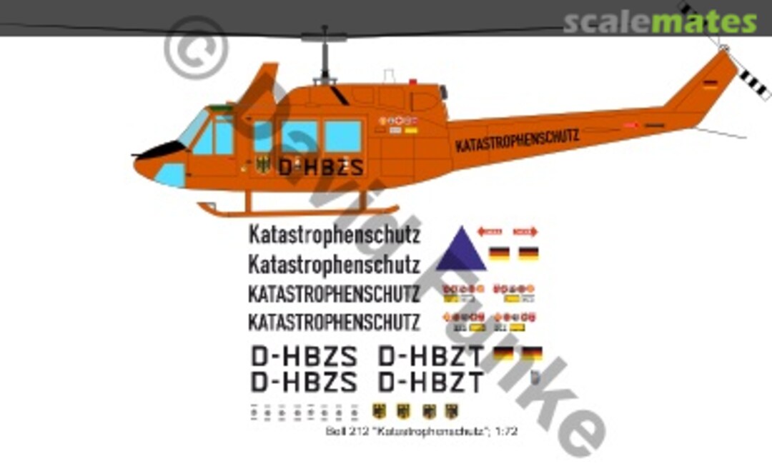Boxart Bell 212 "Katastrophenschutz" DF10472 DF HeloStuff Boxart Bell 212 "Katastrophenschutz" DF10472 DF HeloStuff