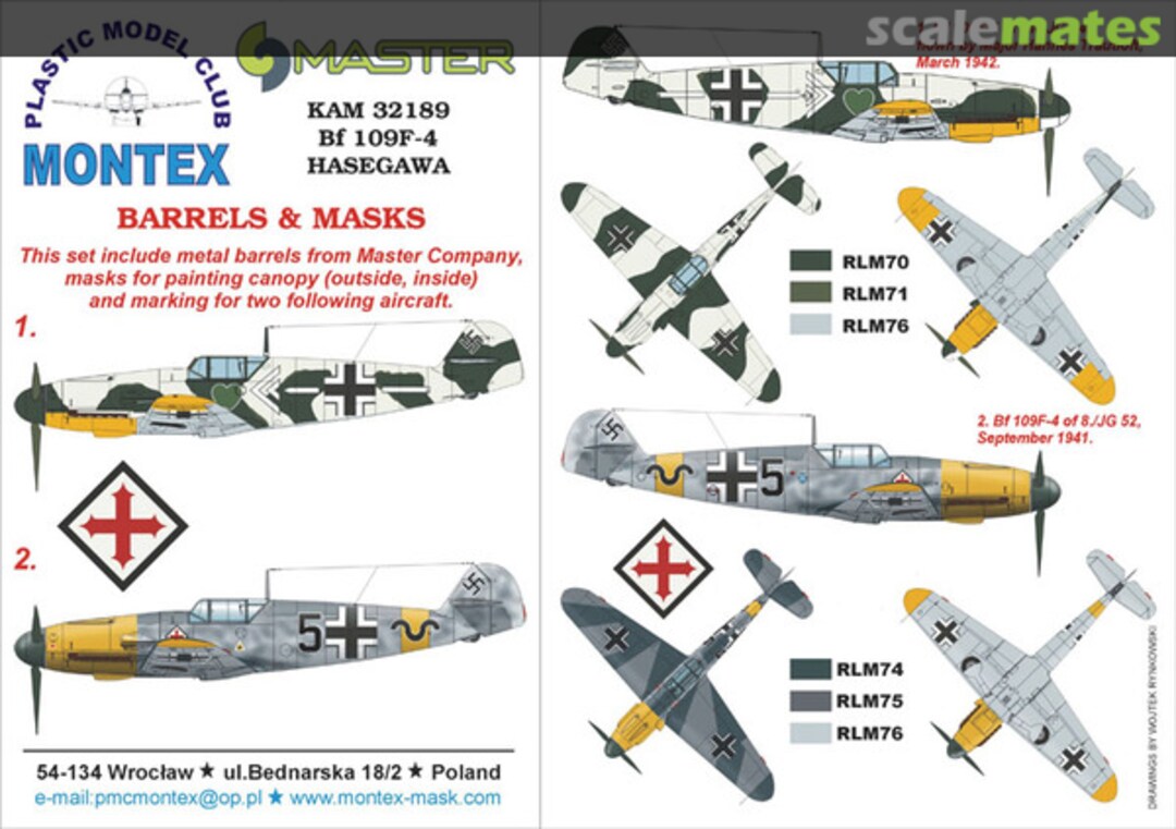 Boxart Bf 109F-4 KAM32189 Montex Boxart Bf 109F-4 KAM32189 Montex
