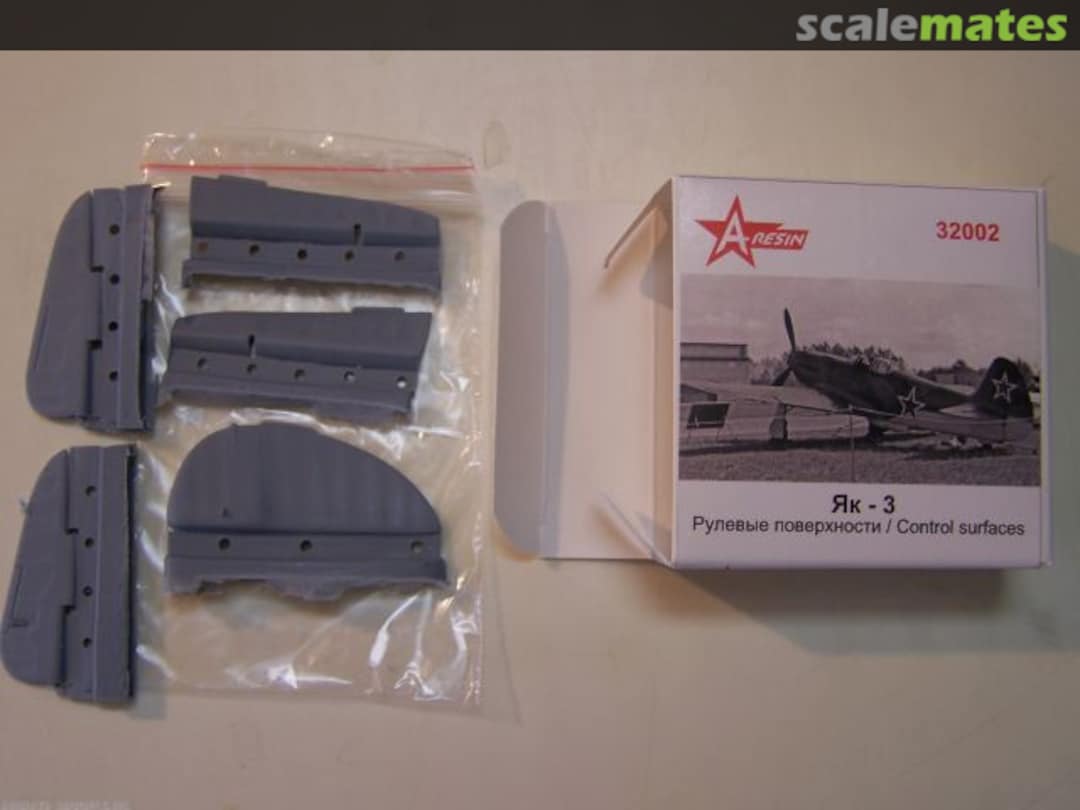 Boxart Yakovlev Yak-3 control surfaces 32002 A-Resin Boxart Yakovlev Yak-3 control surfaces 32002 A-Resin