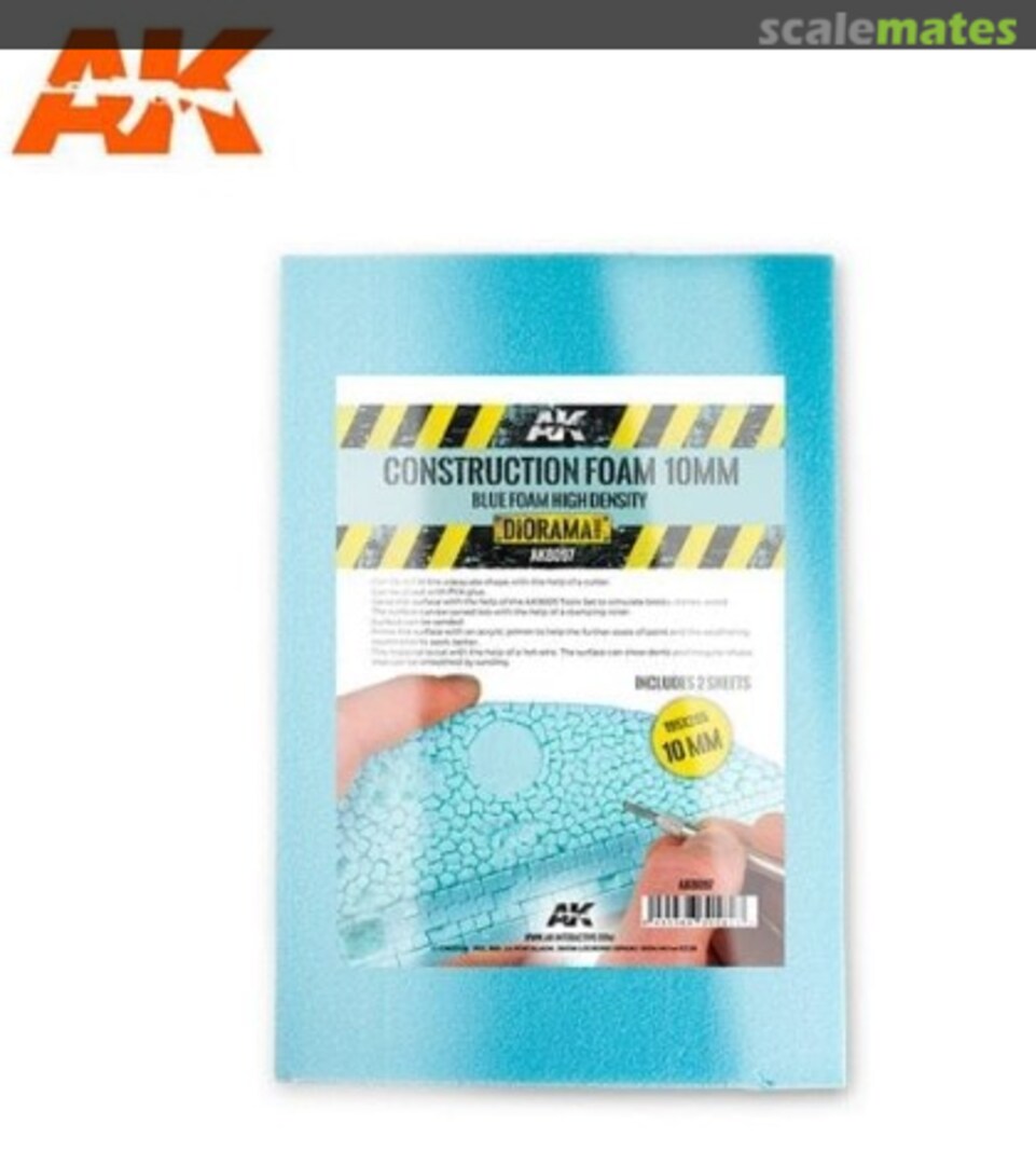 Boxart CONSTRUCTION FOAM 10MM BLUE FOAM HIGH DENSITY AK8097 AK Interactive Boxart CONSTRUCTION FOAM 10MM BLUE FOAM HIGH DENSITY AK8097 AK Interactive