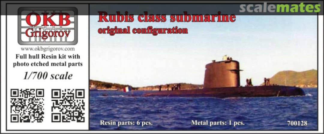 Boxart Rubis class submarine 700128 OKB Grigorov