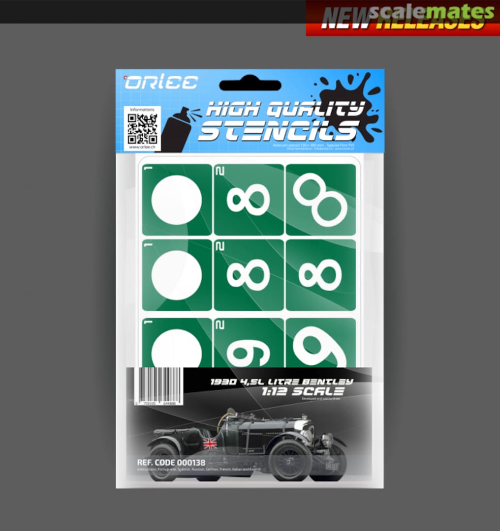 Boxart Stencil Bentley 4,5 litre 1930 000138 Orlee Boxart Stencil Bentley 4,5 litre 1930 000138 Orlee