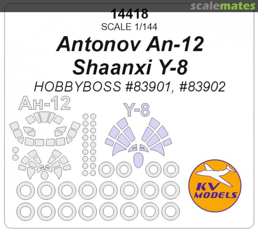Boxart An-12 / Shaanxi Y-8 14418 KV Models Boxart An-12 / Shaanxi Y-8 14418 KV Models